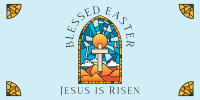 Easter Stained Glass Twitter post Image Preview