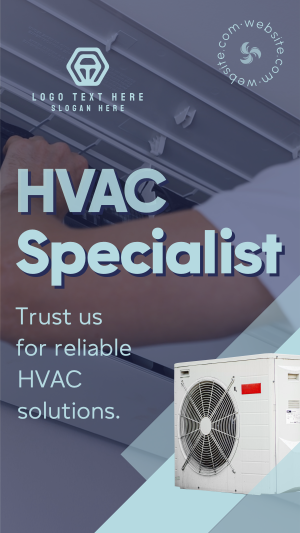 HVAC Specialist Instagram story Image Preview