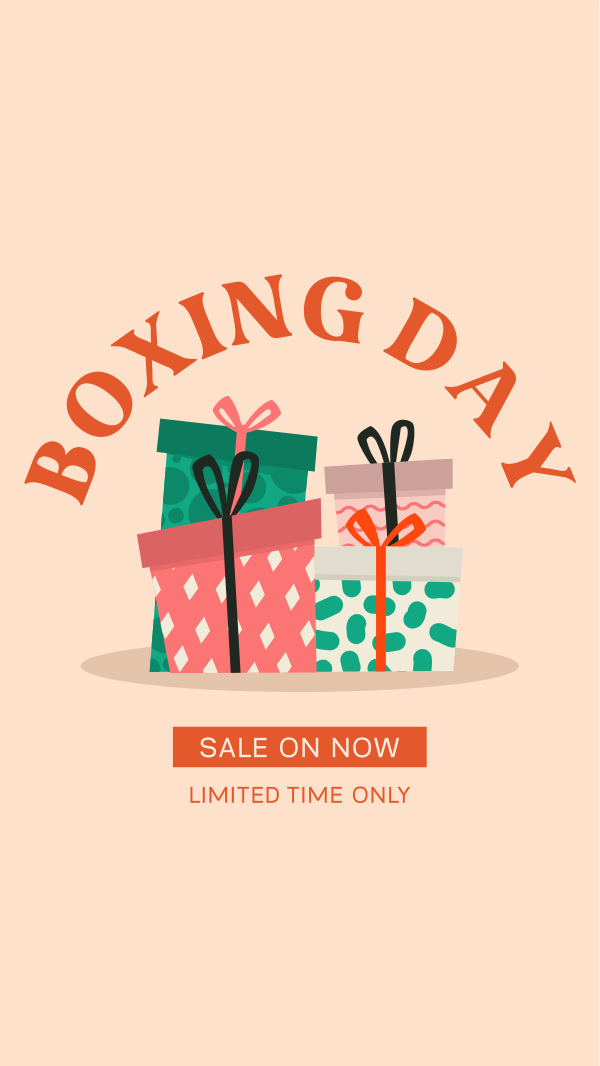 Boxing Day Limited Promo Facebook Story Design Image Preview