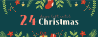 Countdown To Christmas Facebook Cover Design