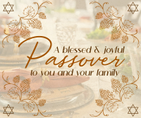 Rustic Passover Greeting Facebook post Image Preview