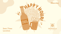 Happy Hour Drinks Facebook Event Cover Image Preview