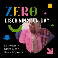 Zero Discrimination Diversity Linkedin Post Image Preview