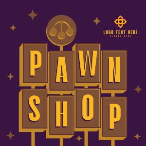 Pawn Shop Retro Instagram post Image Preview