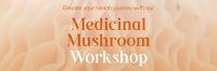 Minimal Medicinal Mushroom Workshop Twitter Header Design