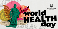World Health Day Collage Twitter Post Design