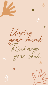 Unplug your mind Instagram Story Design