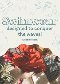 Swimwear For Surfing Flyer Design