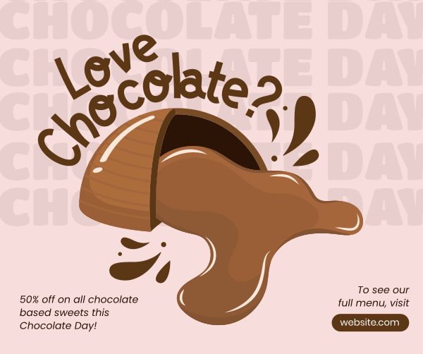 Love Chocolate? Facebook Post Design Image Preview
