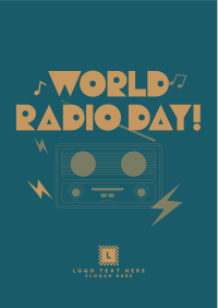 Radio Day Celebration Flyer Design