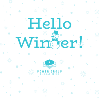 Hello Winter Instagram Post Design