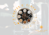 Coffee O Clock Postcard Image Preview