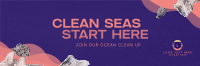 World Ocean Day Clean Up Drive Twitter header (cover) Image Preview