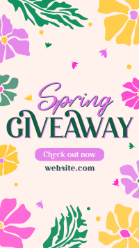 Spring Giveaway Flowers Instagram story Image Preview