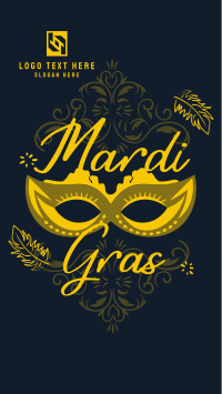 Decorative Mardi Gras Instagram story Image Preview