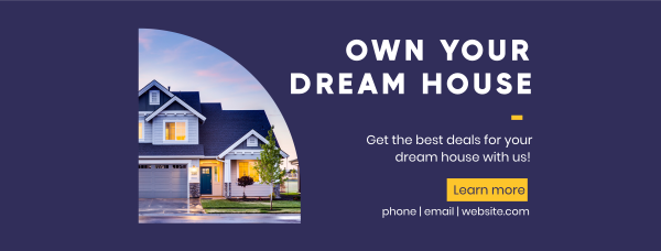 Dream House Facebook Cover Design Image Preview