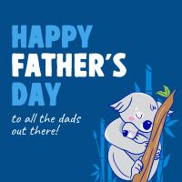 Father's Day Koala Instagram post Image Preview
