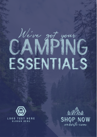 Camping Gear Essentials Flyer Design