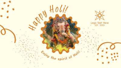 Happy Holi Celebration Facebook event cover