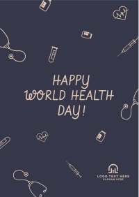 World Health Day Icons Flyer Image Preview