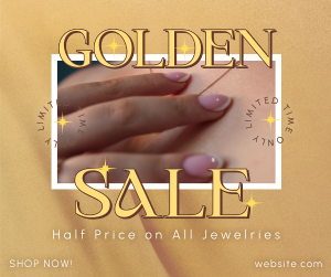 Jewelry Sale Linen Facebook post Image Preview