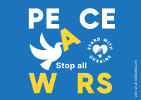 Peace For Ukraine  Postcard Image Preview
