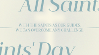 All Saints' Day Quote Animation Design