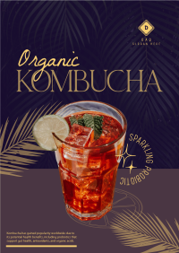 Organic Kombucha Poster Design