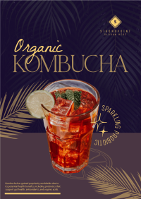 Organic Kombucha Poster Image Preview