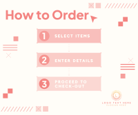 Abstract Order Guide Facebook Post Design