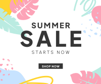 Flashy Summer Sale Facebook Post Design