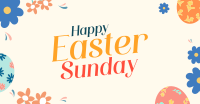 Flowery Easter Facebook ad Image Preview
