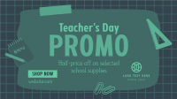 Teacher's Day Deals Facebook Event Cover Design