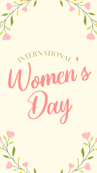 Floral Womens Day Facebook Story Design