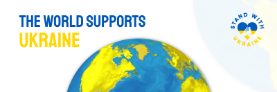 The World Supports Ukraine Twitter header (cover) Image Preview