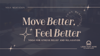 Modern Feel Better Yoga Meditation Animation Image Preview