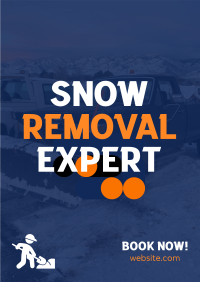 Snow Removal Expert Poster Design