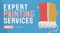 Painting Service Brush Facebook Event Cover Design