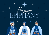 Happy Epiphany Day Postcard Image Preview