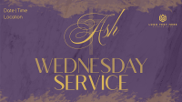 Ash Wednesday Simple Reminder YouTube Video Design