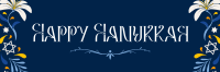 Hanukkah Flower Burst Twitter Header Design