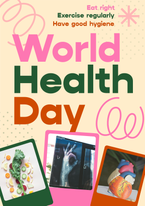 Retro World Health Day Flyer Image Preview