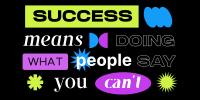 Quirky Success Quote Twitter post Image Preview