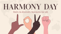 LOVE Sign Harmony Day Facebook event cover Image Preview