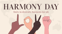 LOVE Sign Harmony Day Facebook Event Cover Design