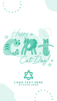 Happy Meow Day Facebook Story Design