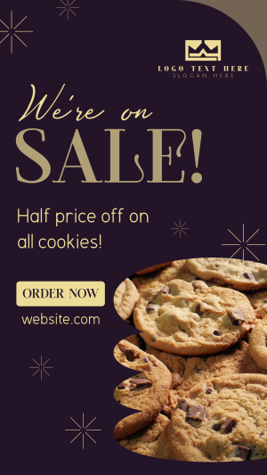 Baked Cookie Sale Instagram story Image Preview