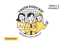 Youth Podcast Postcard Design