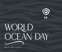 Minimalist Ocean Advocacy Facebook Post Image Preview