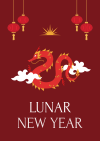 New Year of the Dragon Poster Design